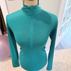 Nike Teal Long Sleeve Geometric Tee